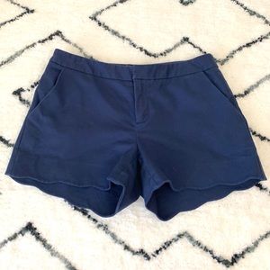 ✨5 FOR $25✨ Maison Jules Navy Blue Scallop Hem Shorts